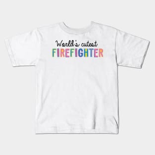 Firefighter Gifts | World's cutest Firefighter Kids T-Shirt